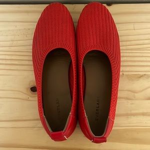 Red Everlane Flats